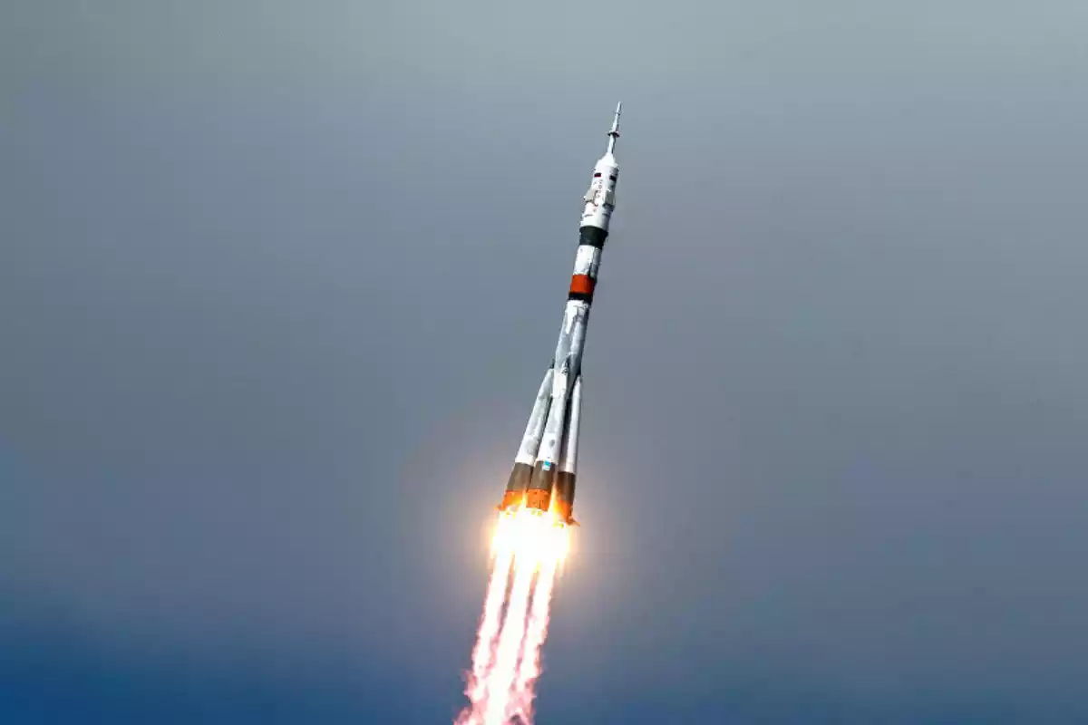 Imagen de la nave Soyuz MS-17