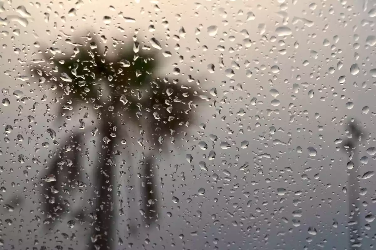 Imagen de un dia de lluvia en fuengirola