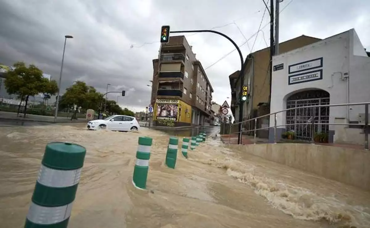 Imagen de una inundación en una población