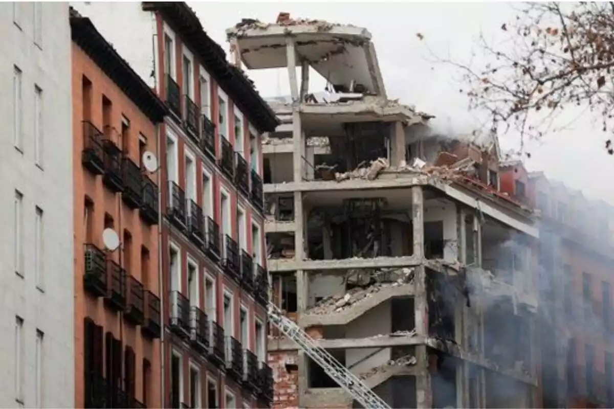 Explosión centro de Madrid