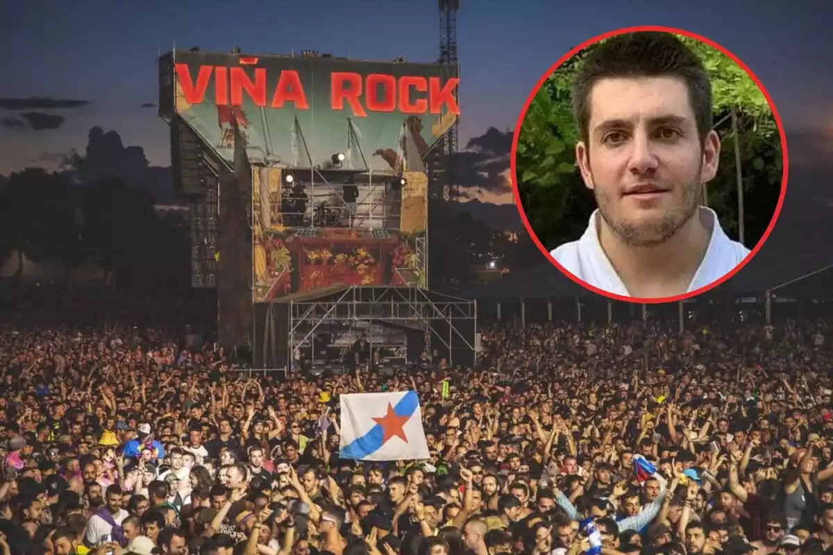 Montaje del festival Viña Rock y Josu García de Albeniz