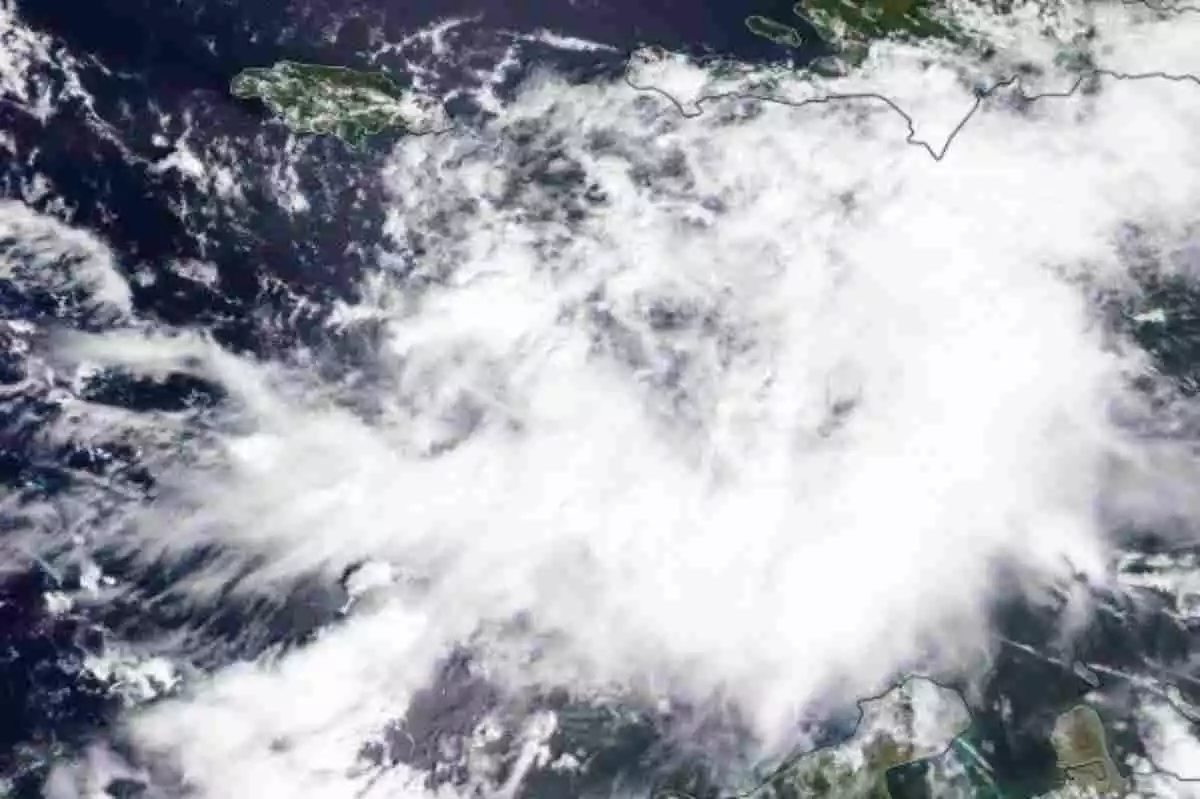 Imagen de satélite de la tormenta tropical 'Delta'