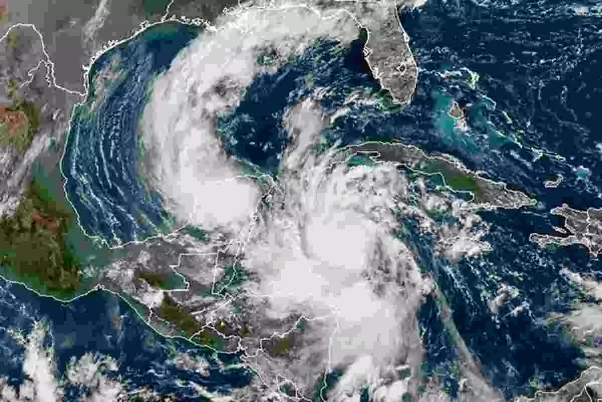 Imagen de satélite del huracán 'Delta'