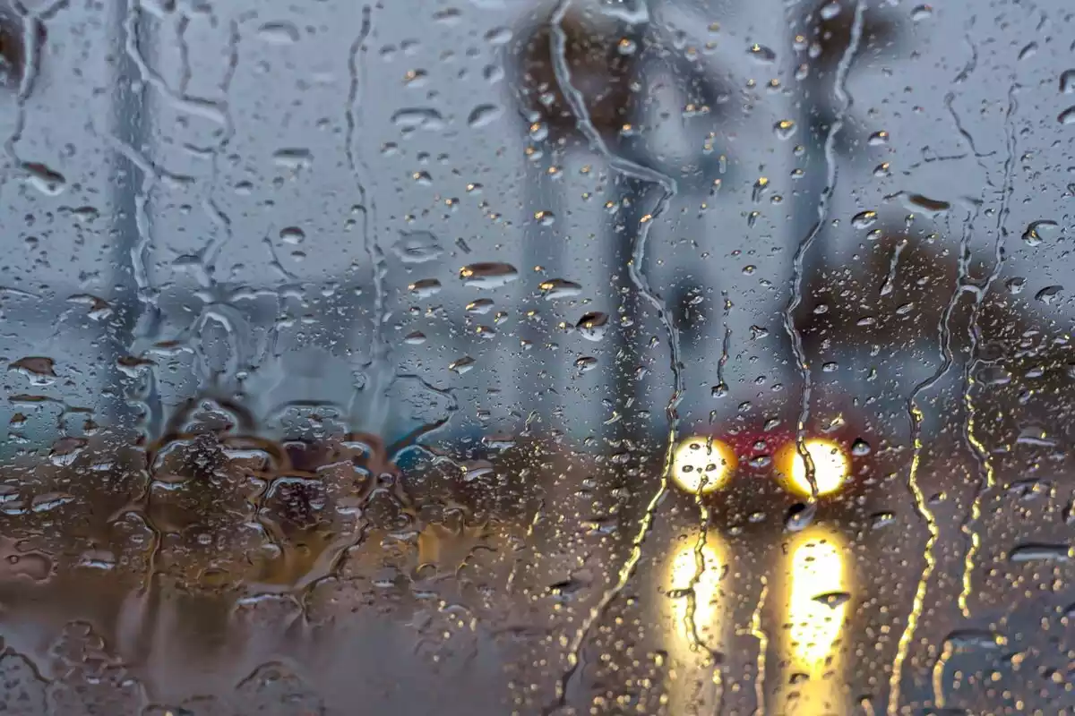 Imagen de un dia lluvioso en Fuengirola, Málaga